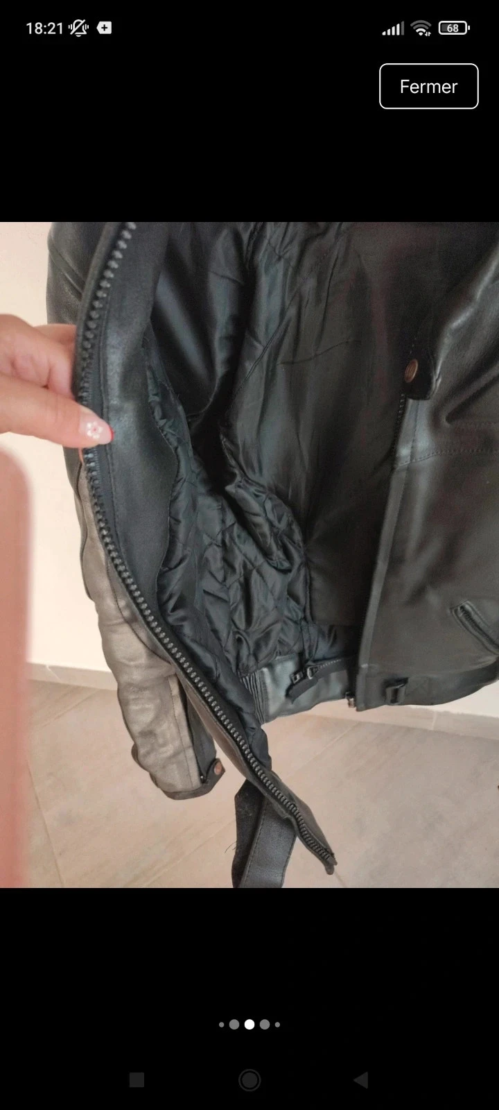 Casaco de moto em couro para homem tamanho 38-40 – photo 10